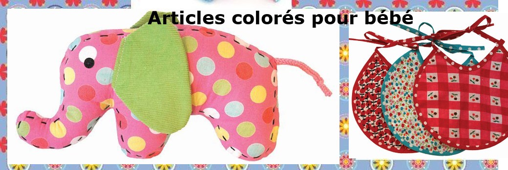Articles colorés pour bébé